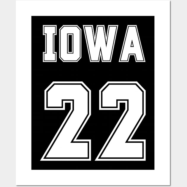 Iowa #22 shirt, Clark Shirt, Caitlin Clark Wall Art by PrettyMerch